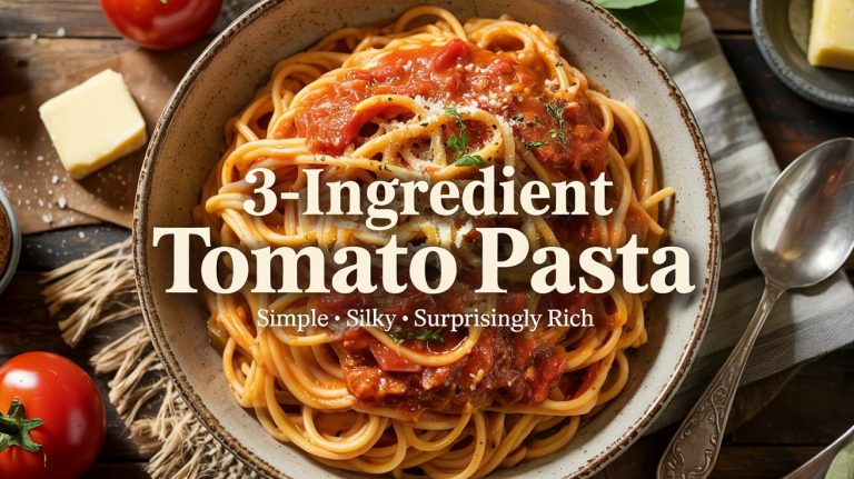 3-Ingredient Tomato Pasta 🍅🍝🧂 Ridiculously Simple, Purely Delicious — Just Tomatoes, Pasta, and Salt With Big Flavor