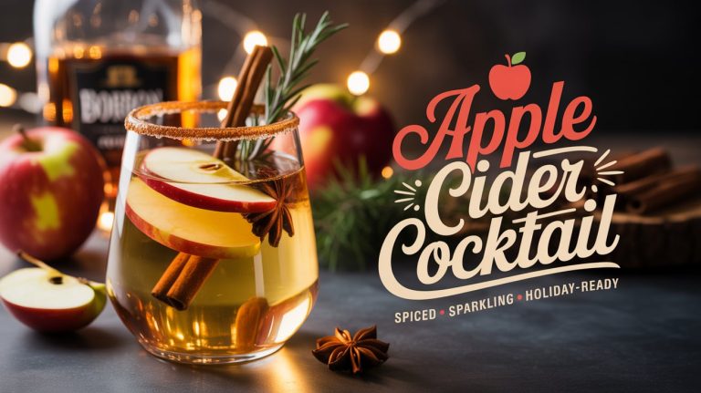 Apple Cider Cocktail 🍎🥃🍂 Crisp, Spiced, and Perfectly Balanced for Autumn Evenings