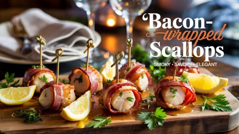 Bacon-Wrapped Scallops 🥓🦪🔥 Smoky, Juicy, and Irresistibly Elegant