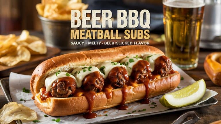 Beer BBQ Meatball Subs: Sticky, Saucy, and Smothered in Beer-Soaked BBQ Boldness