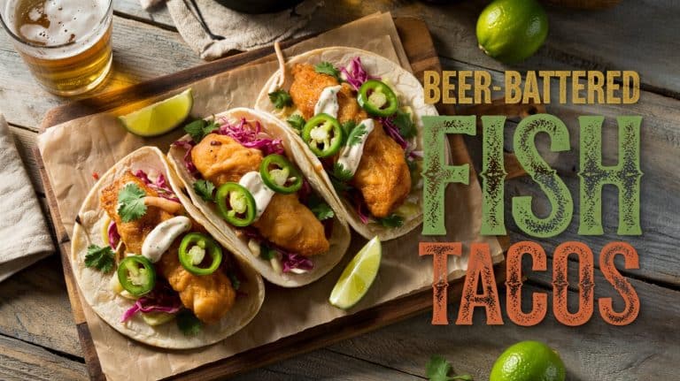 Beer-Battered Fish Tacos: Crispy, Zesty, and Wrapped in Beer-Soaked Crunch