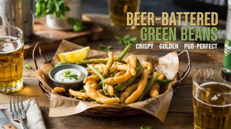 Beer-Battered Green Beans: Crispy, Snackable, and Fried With Beer-Bubbled Bite