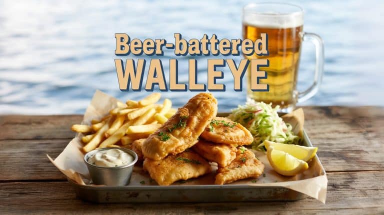 Beer-Battered Walleye: Flaky, Light, and Fried in Crispy Beer-Laced Brilliance