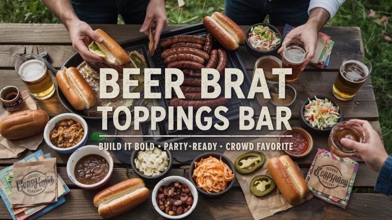Beer Brat Ultimate Toppings Bar: Customizable, Crowd-Pleasing, and Built for Beer-Lovers