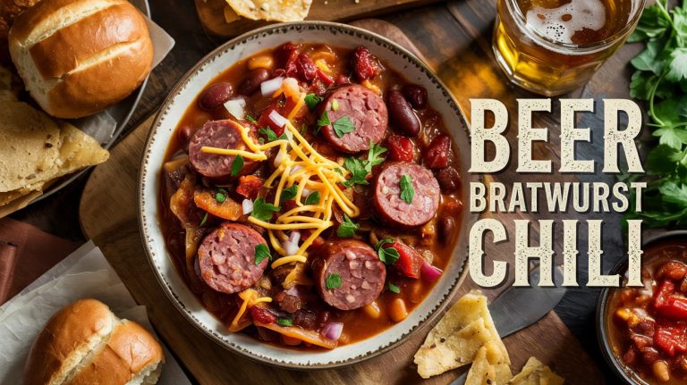 Beer Bratwurst Chili: Bold, Meaty, and Lager-Loaded — A Tailgate-Worthy Twist on Classic Chili