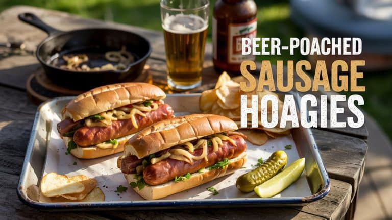 Beer-Poached Sausage Hoagies: Juicy, Snappy, and Loaded With Beer-Braised Bite