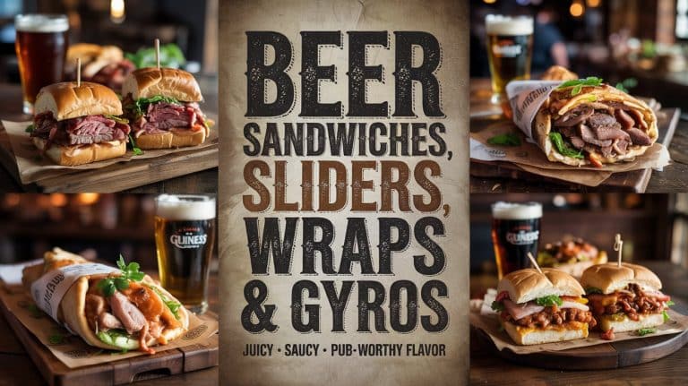 Beer Sandwiches, Sliders, Wraps & Gyros:  these handhelds are the ultimate flavor-packed comfort food.