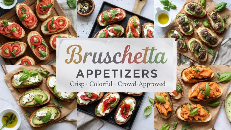 Bruschetta Appetizers 🍅 Toasty, Topped & Totally Craveable