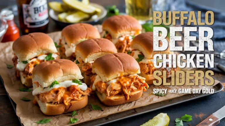 Buffalo Beer Chicken Sliders: Spicy, Juicy, and Drenched in Beer-Infused Buffalo Heat