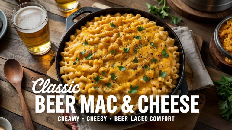 Classic Beer Mac & Cheese: Creamy, Cheesy, and Spiked with Smooth Beer Flavor
