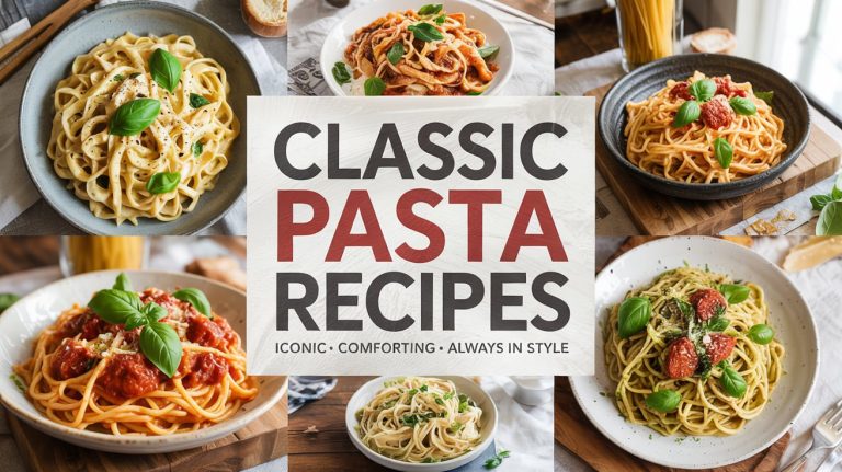 Classic Pasta Recipes 🧄 Timeless, Cozy & Always Crowd-Pleasing