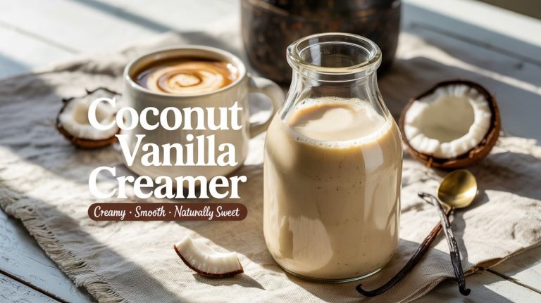 Coconut Vanilla Creamer (Dairy-Free) 🥥🍦  Smooth, Lightly Sweet, and Naturally Creamy