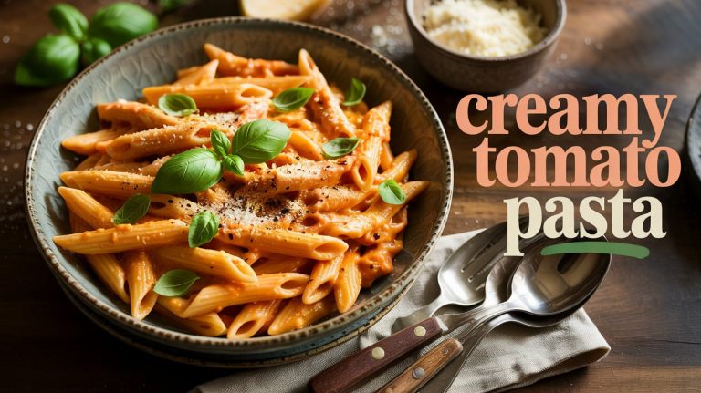 Creamy Tomato Pasta 🍅🧄🧈🧀🍝 Velvety, Tangy, and Comforting With a Silky Tomato-Parmesan Sauce
