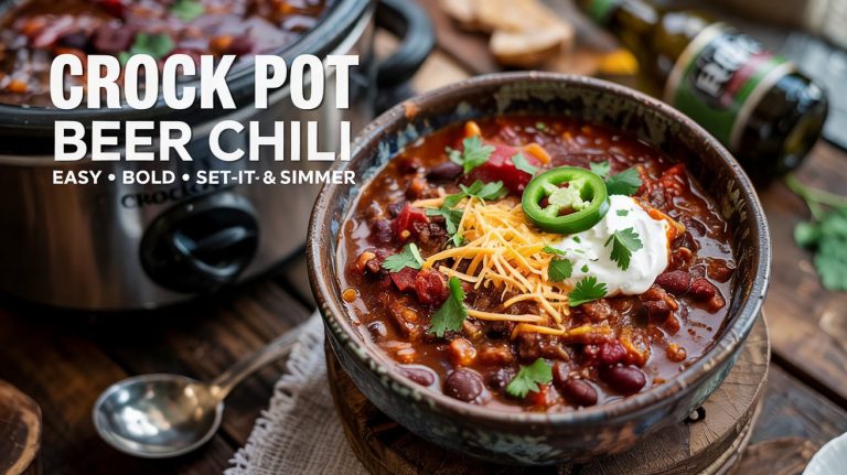 Crock Pot Beer Chili: Hearty, Spicy, and Built for All-Day Flavor