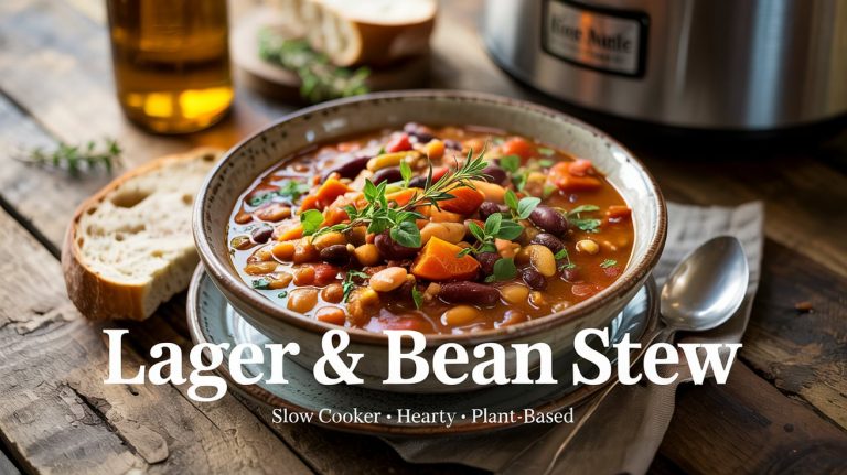 Crock Pot Lager & Bean Stew: Hearty, Rustic, and Beer-Simmered Comfort