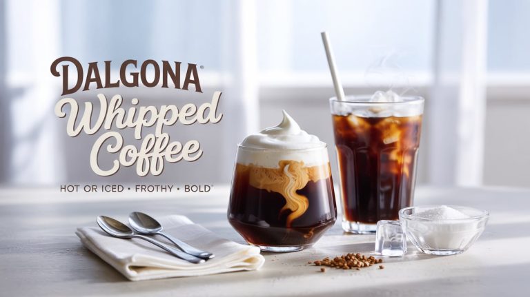 Dalgona Whipped Coffee (Iced or Hot) Fluffy, Frothy, and Made to Impress ☁️☕