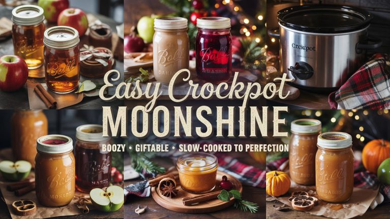 Easy Crockpot Moonshine Recipes 🔥🥃🍎 Boozy, Giftable & Slow-Cooked to Perfection