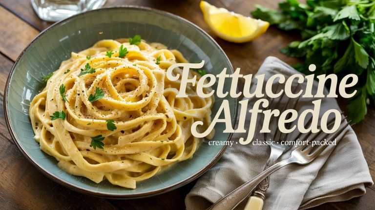 Fettuccine Alfredo 🍝🧈🧄🧀 Silky, Buttery, and Decadently Simple With Cream, Parmesan, and Pasta in Perfect Balance