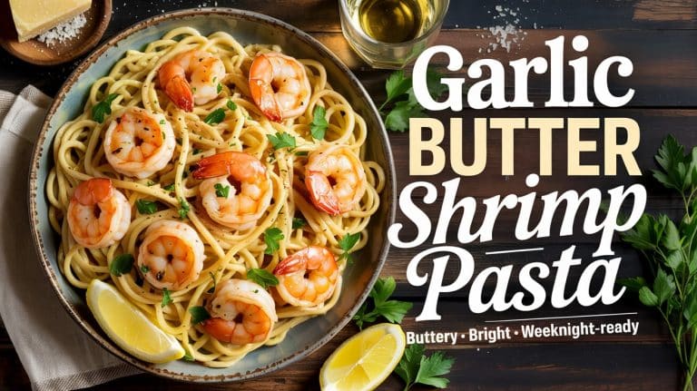 Garlic Butter Shrimp Pasta 🧄🍤 Quick, Bold, and Irresistibly Buttery with a Hit of Garlic and Heat