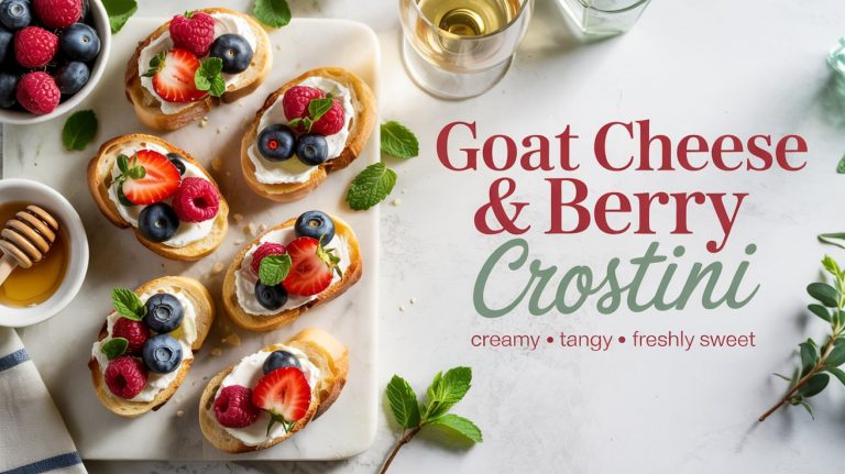 Goat Cheese & Berry Crostini 🧀🍓🍞 Sweet-Tart, Creamy, and Crispy With Bright Summer Vibes and Tangy Depth