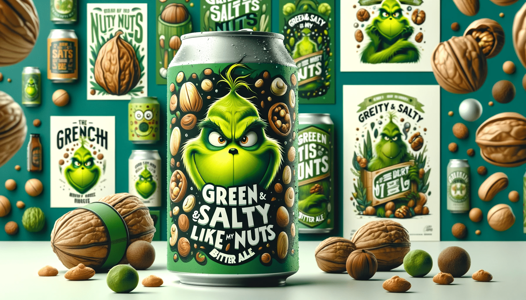 Grinch Beer Frosty Pint Christmas Magic in a Can