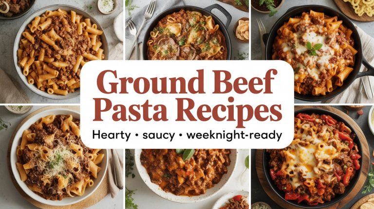 Ground Beef Pasta Recipes 🐄 Hearty, Savory & Totally Satisfying