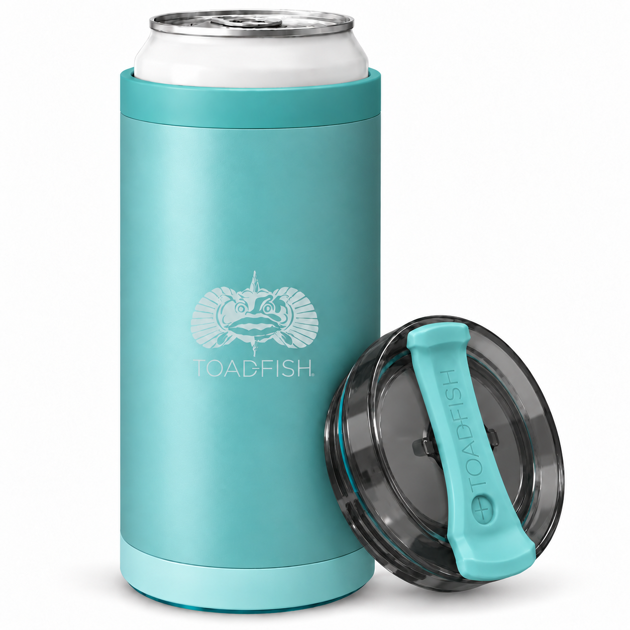 Toadfish SmartGrip 4-in-1 Can Cooler — Teal product photo