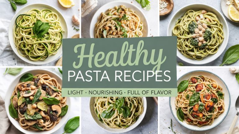 Healthy Pasta Recipes 🌱 Light, Nourishing & Full of Flavor