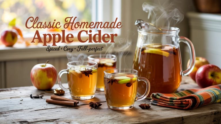 Classic Homemade Apple Cider: Warm, Spiced, and Comforting 🍎🍂