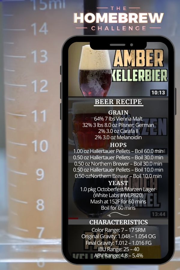 How to Brew Amber Kellerbier Homebrew Challenge Homebrew Academy
