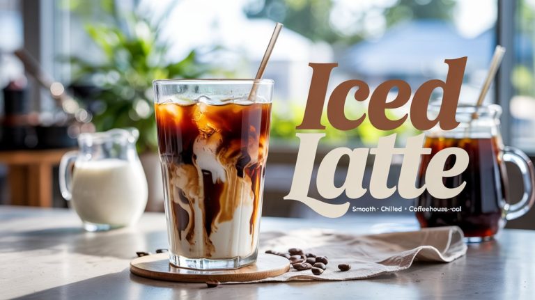 Iced Latte ❄️ Cold, Smooth, and Caffeinated With a Cool Edge