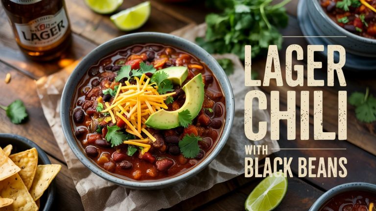 Lager Chili with Black Beans: Simple, Bold, and Brewed with Beer Flavor