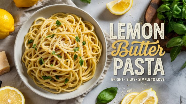 Lemon Butter Pasta 🍋🧈🍝 Bright, Silky, and Loaded With Zesty Citrus and Rich Melted Butter in Every Bite