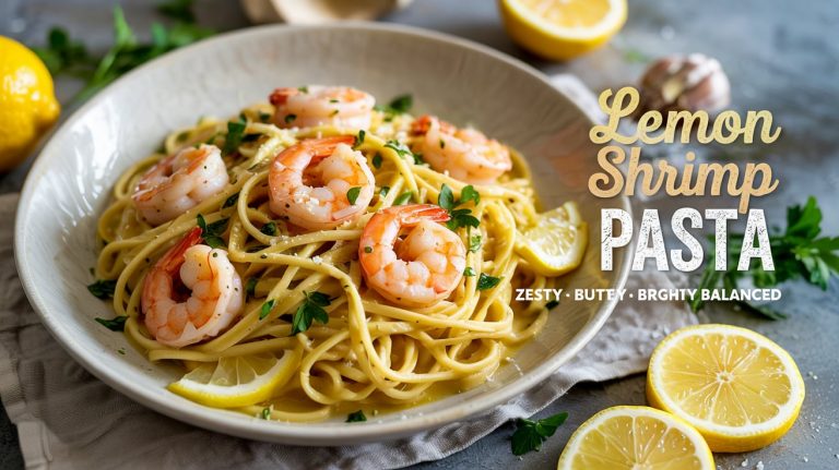 Lemon Shrimp Pasta 🍋🍤🌿 Bright, Buttery, and Bursting With Garlic, Citrus, and Herb-Forward Flavor