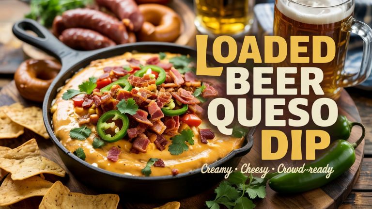 Loaded Beer Queso Dip: Creamy, Spicy, and Overflowing With Flavor