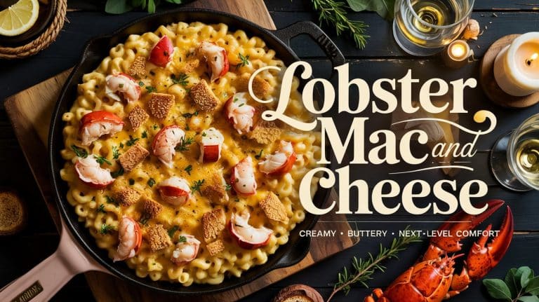Lobster Mac and Cheese 🦞🧀 Decadent, Cheesy, and Loaded With Buttery Lobster Bliss