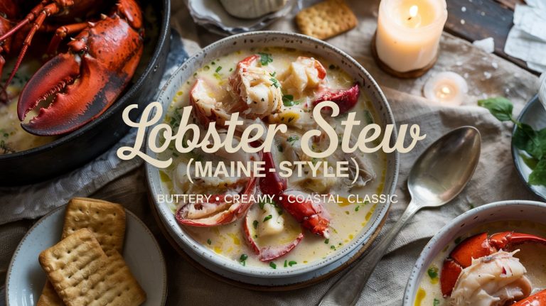 Lobster Stew (Maine-Style) 🦞🥄🌲 Buttery, Creamy, and Brimming With Sweet Lobster and Classic Down East Comfort