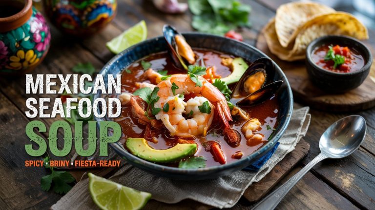 Mexican Seafood Soup (Caldo de Mariscos) 🦐🌶🍅 Spicy, Zesty, and Brimming With Ocean Flavor and Chili-Lime Heat