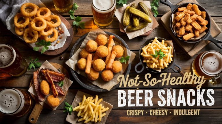 Not-So-Healthy Beer Snacks: Deep-fried. Cheesy. Gooey. Beer-soaked. No regrets.