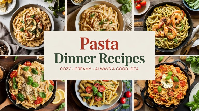 Pasta Dinner Recipes 🍝 Cozy, Crowd-Pleasing & Always a Hit