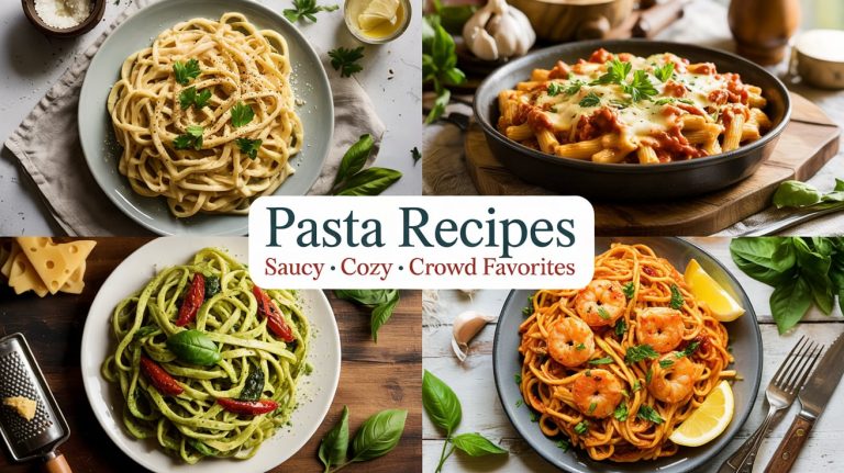 Pasta Recipes 🍝🧄🧀 Saucy, Cozy & Crowd-Favorite Classics