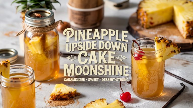 Pineapple Upside Down Cake Moonshine 🍍🍰🍶 Caramelized, Sweet & Dessert-Strong