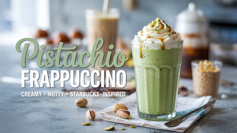 Pistachio Frappuccino (Starbucks Copycat) Nutty, Creamy, and Ice-Cold 🟢🥤