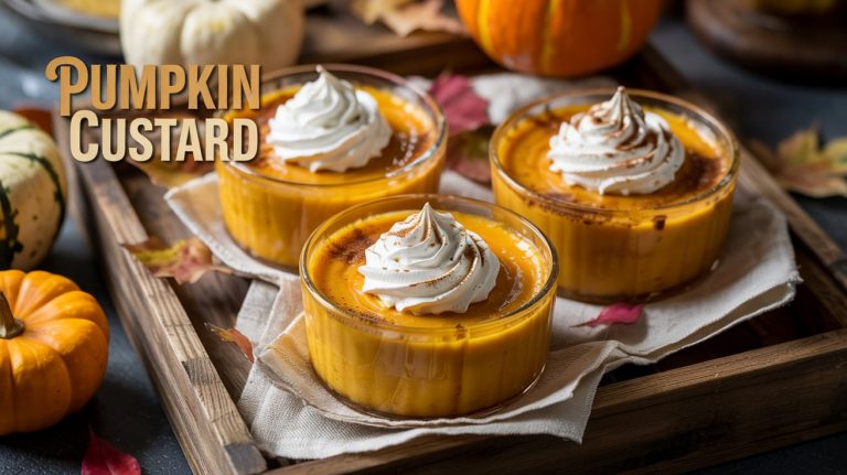 Pumpkin Custard 🎃🍮🍂 Silky, Spiced, and Comforting Without the Crust