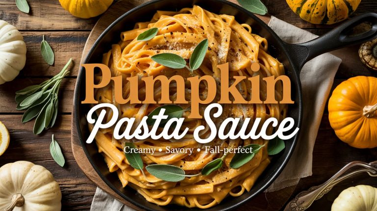 Savory Pumpkin Pasta Sauce 🎃🍝🌿 Creamy, Herby, and Perfect for Cozy Autumn Nights
