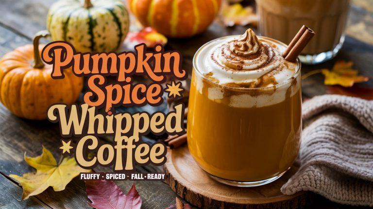 Pumpkin Spice Whipped Coffee: Creamy, Spiced, and Fall-In-A-Cup 🎃☕