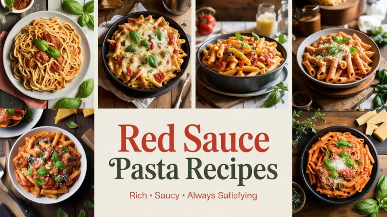 Red Sauce Pasta Recipes 🍅 Saucy, Savory & Always a Hit