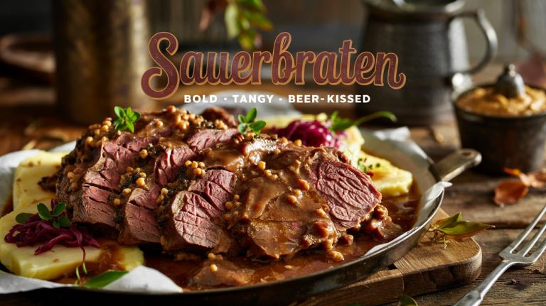 Sauerbraten: Bold, Tangy, and Beer-Kissed — A Bavarian Classic That Melts in Your Mouth