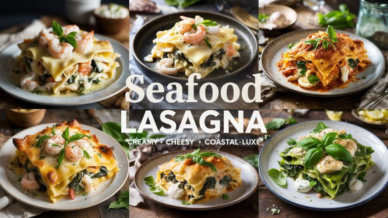 Seafood Lasagna Recipes 🦐🧀 Creamy, Cheesy & Coastal