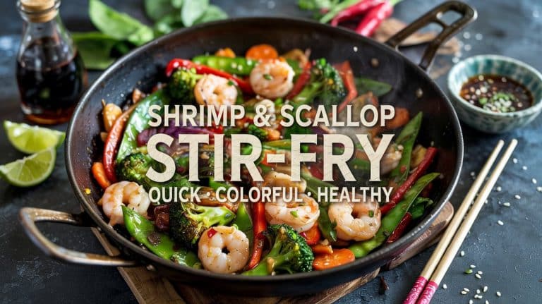 Shrimp & Scallop Stir-Fry 🍤🦪🥦 Quick, Colorful, and Bursting With Flavor